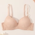 thumbnail image 4 of Oksale Underwire Bras for Women Push Up Deep Plunge Bra Sexy Adjustable Strap Lace Bras Breathable Comfy Supportive Everyday Bra Beige XL, 4 of 9