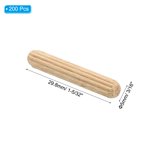 Lot De 120 Chevilles En Bois 5/16x1 3/16 Pouces – à Rainures Biseautées, Pour Assemblage, Uxcell