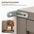 thumbnail image 6 of Poshby 20''W Tilt Out Trash Can Cabinet with Odor Control, Soft-Close Door for Kitchen Bathroom, Gray, 6 of 9