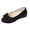 Black, variant on Women's Bowknot Flats Casual Pointed Toe Ballet Flats Low Wedge Dressy Bridal Shoes Slip On Mary Jane Comfortable Shoes Black 8.5 Wide