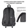 thumbnail image 5 of 18 Inch Black Laptop Backpack Large Capacity Waterproof Travel Backpack Lightweight Bookbag For Men, 5 of 5