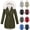 Beige, variant on Women's Winter Warm Parka Jacket Fleece Lined Drawstring Thicken Coat Windproof Hooded Sherpa Outerwear