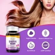 Lovita Biotin High Potency 11000mcg, 128 Days-Supply, Fast Dissolvable Vitamins B7 for Skin and Nails & Hair Health, Vegetarian Dissolvable Tablets