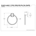 thumbnail image 2 of Kingston Brass Georgian 6" Towel Ring, 2 of 2
