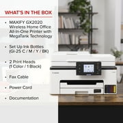 Canon MAXIFY GX2020 - Wireless Home and Office All-in-One Printer with MegaTank Technology