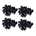 thumbnail image 1 of Plastic Blanking End Cap Tubing Tube Inserts 25mmx50mm 160 Pcs Black, 1 of 5
