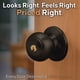thumbnail image 2 of Pomo de puerta Copper Creek Colonial con llave, bronce toscano, 2 of 7