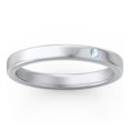thumbnail image 3 of Stackable Birthstone Ring with Engraving - Blue Topaz (December), 3 of 7