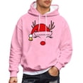 thumbnail image 4 of MHFRRA Sudadera con Capucha para Parejas, Divertida y A Juego, de Manga Larga, Estilo Informal y Deportivo Rosa, 4 of 5