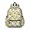 Excavator and Forklift Yellow Pattern, variant on Excavator and Question Mark Blue Pattern Cute School Backpack with Padded Back and Adjustable Shoulder Straps 13.4"x11"x4.7"