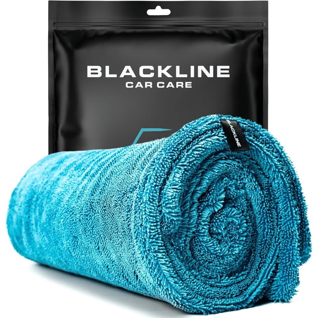 Toalla de secado de coche Blackline XL 60 x 90 cm Aqua 1300 GSM
