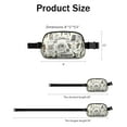 thumbnail image 4 of Beige Halloween Skull Pumpkin Pattern Cute Fanny Packs for Women,Travel Waterproof Crossbody Fanny Bags Waist Purse for Women Anti Theft Adjustable Strap for Running Travel Cycling, 4 of 4