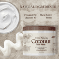 thumbnail image 3 of Coconut Hair Mask-Deep Conditioning Treatment, Coconut Cream Hair Mask with Shea Butter, Argan Oil, Avocado Oil, and Other Vitamins, by White Naturals, 3 of 7