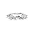 thumbnail image 2 of 2 Carat DEW Round Moissanite 10k White Gold Semi-Eternity Band, 2 of 4