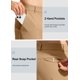 thumbnail image 4 of Pantalones de golf Pudolla, pantalones de vestir para hombre, elásticos, 33 W x 30 L, 4 of 7
