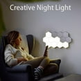 thumbnail image 7 of MEGICOT 10Pcs Smart Touch Sensitive Light Splicing Type Wall Sticker LED Light Free Drilling Install Hexagonal Modular Honeycomb Light, 7 of 7
