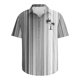 thumbnail image 4 of Mens Manga Corta Botón Abajo Camisas Botones Casuales Imprimir Blusa Turndown, 95% Poliéster 5% Camisa de Spandex para la Fiesta, Negocios Y Diario, 4 of 5