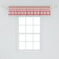thumbnail image 2 of Ambesonne Tribal Window Valance, Aztec Motifs Elements, 54" X 12", Pale Ruby Apricot, 2 of 3