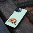 thumbnail image 4 of WIRESTER Shockproof Soft Rubber Cover Case for Apple iPhone 12 Pro Max 6.7" 2020, English Bulldog Dog Lying Down Looking Up On Aero Blue Background, 4 of 5