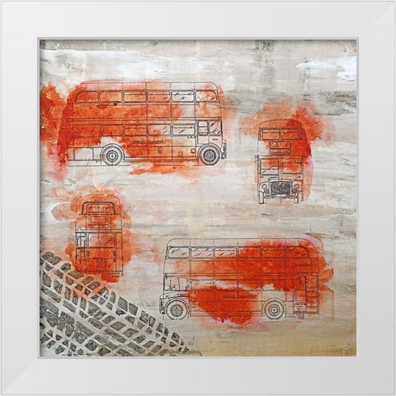 Walker, John 12x12 White Modern Wood Framed Museum Art Print Titled - Step Off