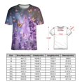 thumbnail image 2 of Lavender T-Shirts Casual T-Shirt Short Sleeve Women Trendy Tshirt Beach Custom Tops, 2 of 5