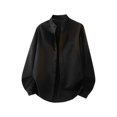 thumbnail image 1 of Ceisia Men's Oversize Gradient Stand-Collar Long-Sleeve Shirt Jacket for All-Season Casual Gift, 1 of 9