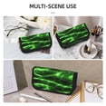 thumbnail image 5 of Wukai Green Lightning Print Big Capacity Pencil Case, Upgraded Canvas Pencil Pouch Large Pencil Bag Organizer,Aesthetic Supply, 5 of 6