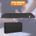 thumbnail image 7 of FDW 4'x8'x2" New Folding Panel Gymnastics Mat, Perfect for Indoor/Outdoor Exercise(Black), 7 of 7