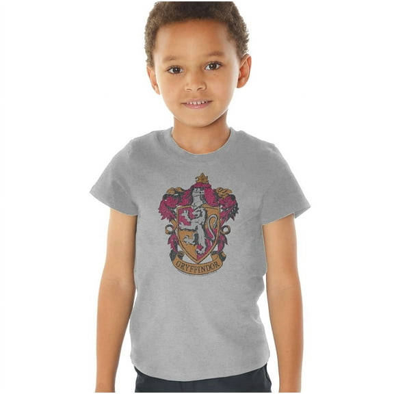 Harry Potter Gryffindor 1 Kids T Shirt (4) for Youth Toddler Boys and Girls, Athletic Heather