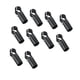 thumbnail image 4 of 10 conectores de tubo negros profesionales de 25 mm de diámetro para muebles. 2 vías, 4 of 9