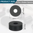 thumbnail image 2 of 18Pack Thick Rubber Spacer, 1 Inch OD x 3/8 Inch ID x 3/8 Inch Thickness, 2 of 6