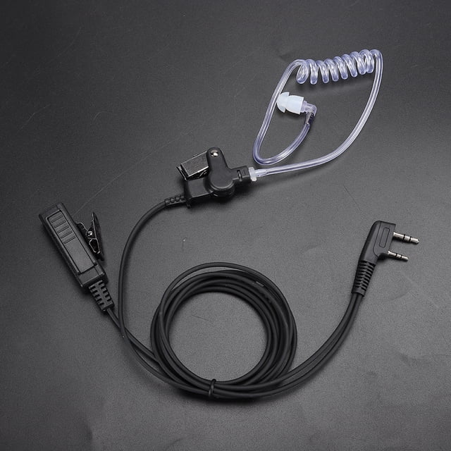 Auricular con micrófono de mano, rendimiento lleno de energía del auricular del walkie talkie del auricular del walkie talkie de 3,5 mm y 5 mm