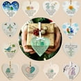 thumbnail image 3 of Fwttom Heart-Shaped Sea Glass Friendship Ornaments - Acrylic Ornaments Best Friend Gifts Hanging Christmas Decorations, Best Friends Forever, 3 inch, 3 of 9