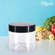 thumbnail image 3 of Tarro vacío para mascotas con tapa, rellenable, apilable, hermético, transparente, redondo, para cosméticos Slime 10 unidades de 150 ml., 3 of 6