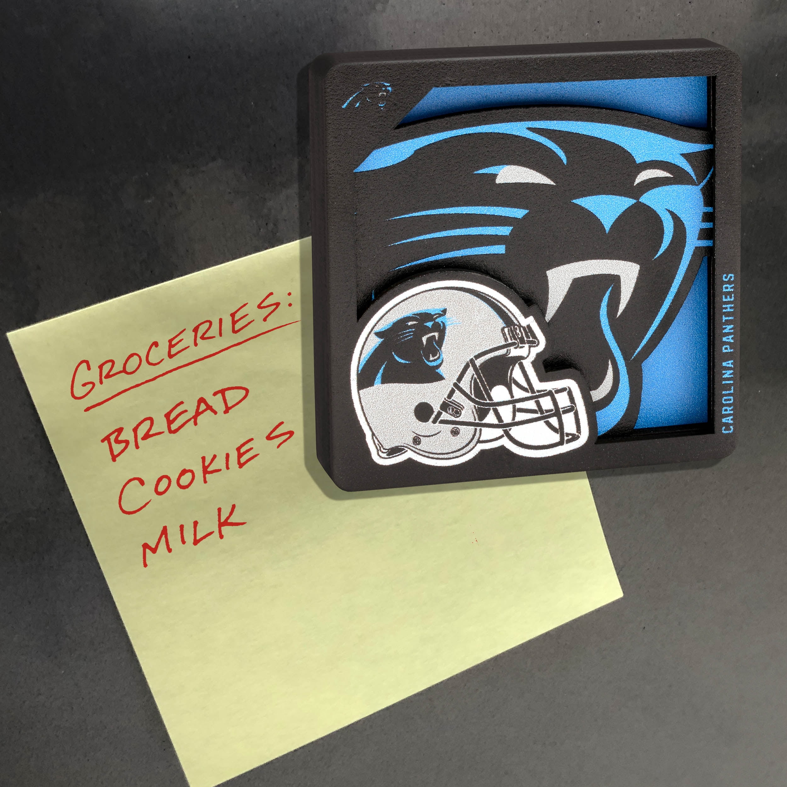 YouTheFan NFL Carolina Panthers 3D Logo Series Magnet