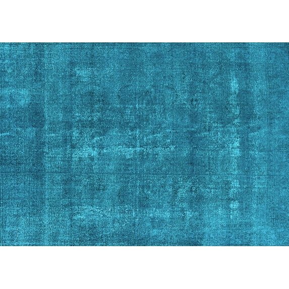 Ahgly Company Indoor Rectangle Oriental Light Blue Industrial Area Rugs, 5' x 7'