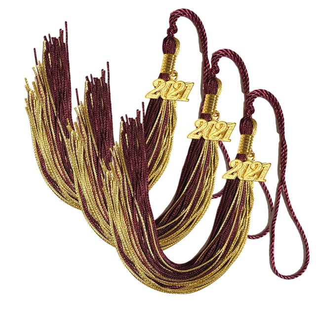 Borlas de graduación de grado académico con colgantes de oro 2021 Borlas de grado de graduación Wmkox8yii hjk381
