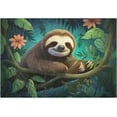 thumbnail image 3 of GZHJMY Bathroom Rug Cute Sloth Soft and Absorbent Bathroom Carpet Non-Slip Machine Washable Plush Bath Floor Rug Door Mat for Bathtubs, Toilet,Kitchen, 16x24 in Carpet Runner, 3 of 6