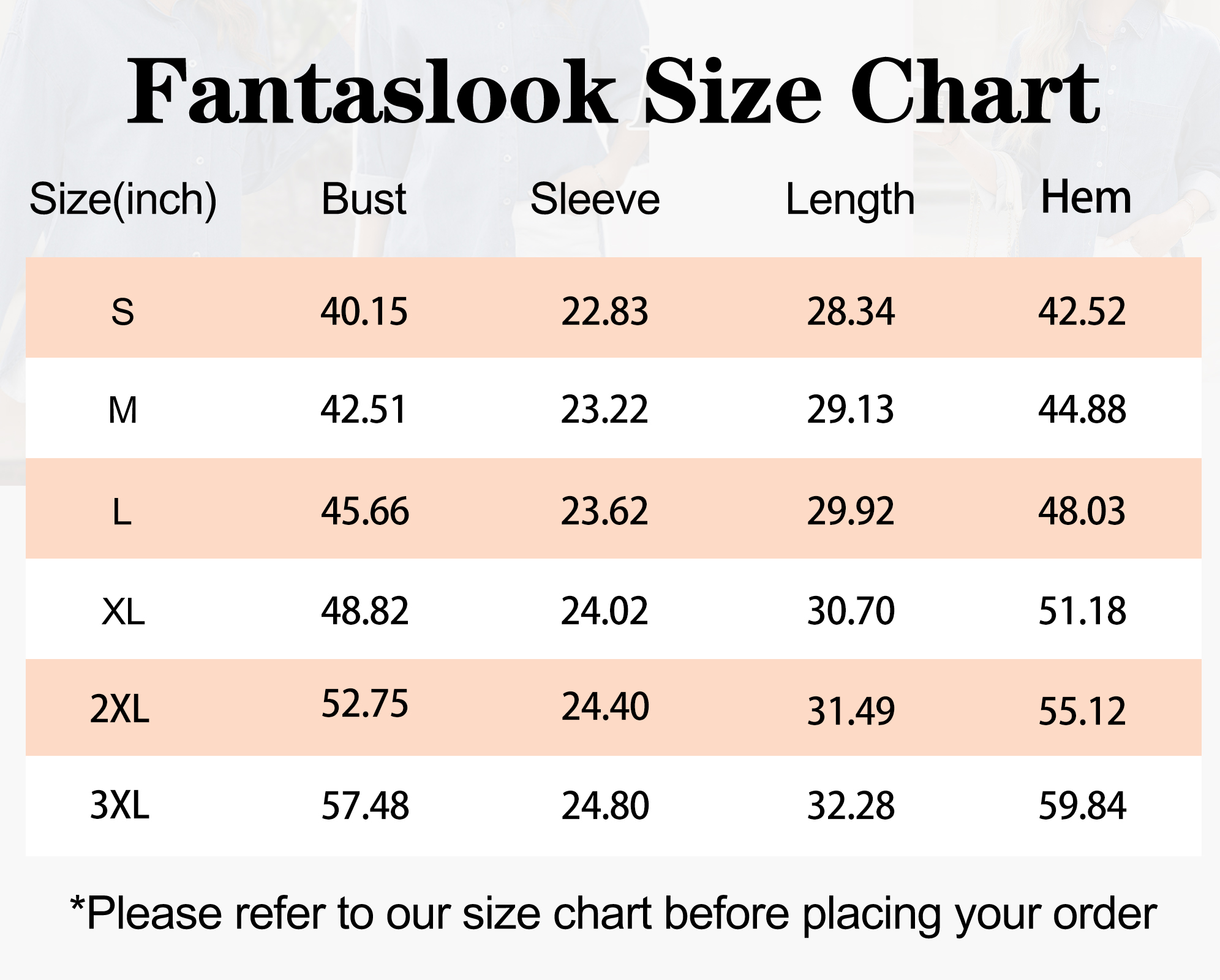 Fantaslook Women's Denim Button-Down Shirt, Long Sleeve photo 8