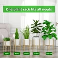 thumbnail image 4 of UU&T Plant Stand for Indoor Outdoor, Adjustable Plant Pot Stand Fits for 8" to 12" Pots, Modern Flower Holder Metal Plant Rack Organizer for Garden Home Office, Gold, 4 of 5