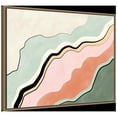 thumbnail image 3 of Amanti Art Pink and Green Abstract Framed Canvas Wall Art Print, 3 of 9