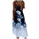 thumbnail image 2 of Puntoco Vestidos Mujer Verano Moda Mujer Sexy Verano Casual Sin Mangas Cuello Redondo Sólido Vestido con Apertura De Tenedor, 2 of 5