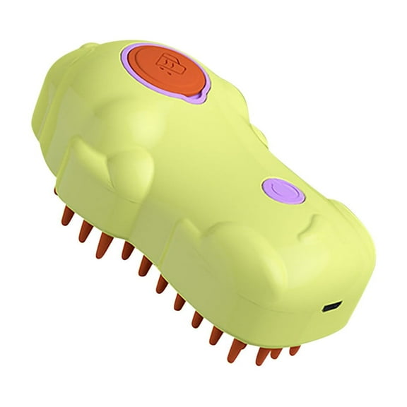 SATRINO Cat Steam Brush, 3 In1 Spray Cat Brush, Self Cleaning Cat Steamy Brush, Cat Steamy Brush for Massage, Steam Pet Brush for Removing Tangled and Loosse Hair (Green)