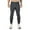 Gray, variant on Tejiojio Men's and Big Men's Relaxed Fit Men's Drawstring Zipper Pocket Running Fitness Pants