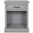 thumbnail image 2 of Home Adores Jeralyn Wooden Nightstand with Drawers, Shelf Grey 27.4''L*15.9''W*27.95''H, 2 of 5