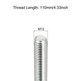 thumbnail image 2 of Tige Entièrement Filetée M12 x 110mm Pas de Filetage 1.75mm Acier Inoxydable 304 Tiges Filetées à Droite 6 Pack, 2 of 7