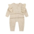 thumbnail image 3 of Huowey Baby Boy Girl Autumn Knit Sweater Autumn Cotton Clothes Outside Romper Jumpsuit Cozy Dailywear, 0-1 Months, 3 of 9