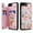 Rose, variant on Floral Pattern Wallet Case Compatible for iPhone 8 Plus / iPhone 7 Plus with Card Holder, Premuim PU Leather with Rose Flowers Pattern, RFID Blocking Kickstand Shockproof Protection Case, Rose