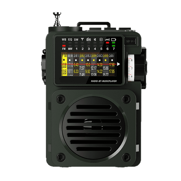Radio -700 de Banda MW/FM/SW/, Reproductor Multimedia Portátil de Música, Compatible con Bluetooth y TF.