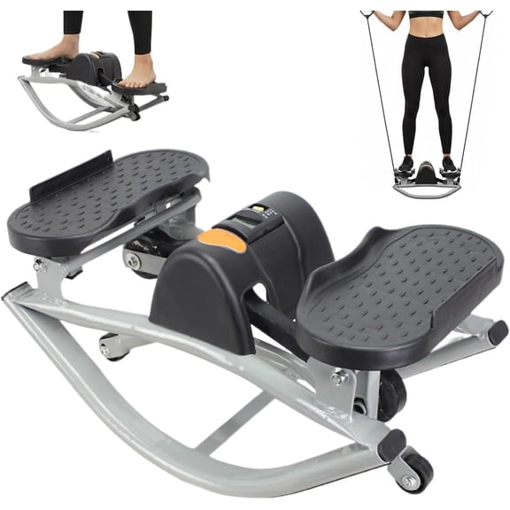 Rock Stepper Side to Side, Rock Stepper Machine for Exercise at Home- with Digital Display, Workout Machine for Legs & Glutes, Mini The Rock Stepper for Home Apartment Dorm Office